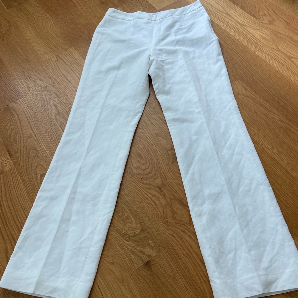 Linen wide leg pants, NWT - Picture 3 of 10
